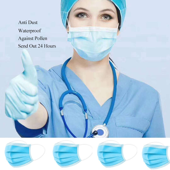 92% filter 50 pcs Anti Dust Mouth Nose Cover Mouth Mask 3/4-Layer Real Melt-blown Non-woven Face Kpop Mouth Mask Anti Pollution