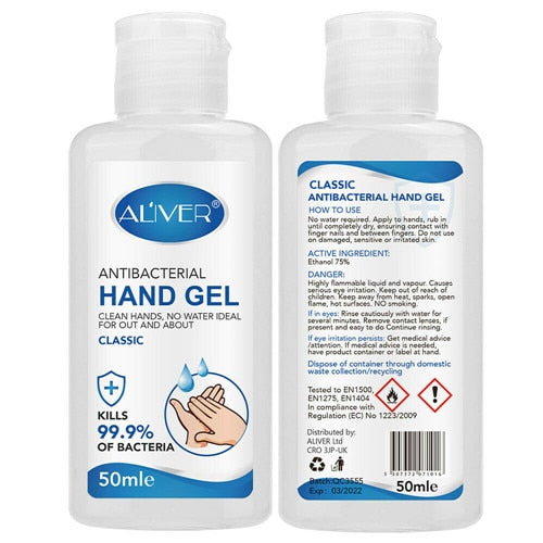70ml Hand Sanitizer Gel Antibacterial Hand Gel Disinfection Gel Quick-dry Portable Natural Hand Care Hand Sanitiser No Wash
