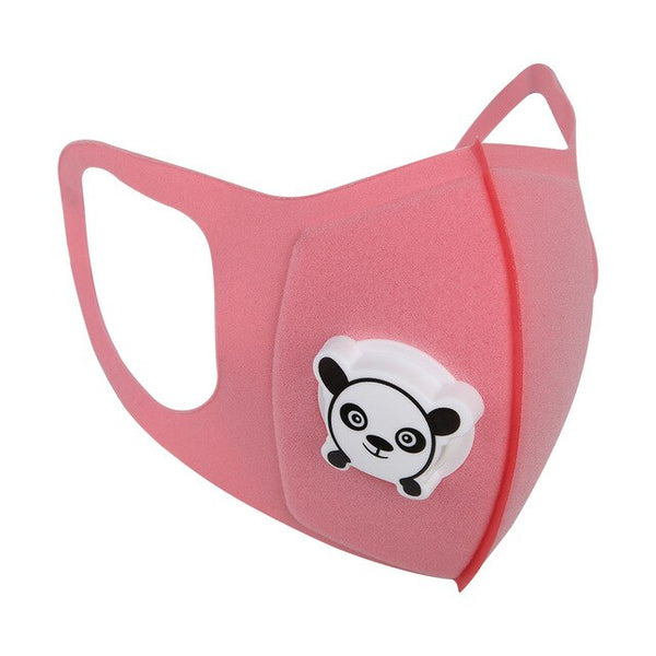 Kids Cartoon Solid Color Mouth Face Mask Cover Dustproof Breathable Face Nose Filter Cover Windproof Mouth-muffle Bacteria proof