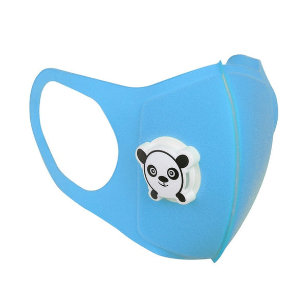 Kids Cartoon Solid Color Mouth Face Mask Cover Dustproof Breathable Face Nose Filter Cover Windproof Mouth-muffle Bacteria proof