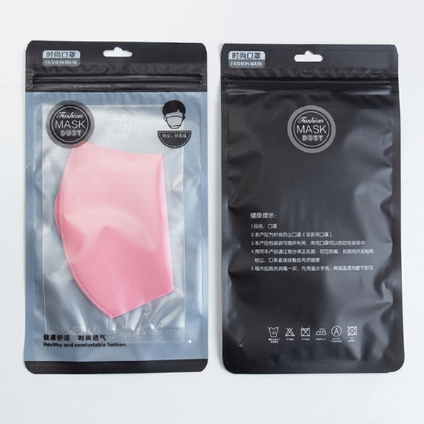 1pcs Mouth Mask Black Cotton Blend Anti Dust And Nose Protection Face Mouth Mask Fashion Reusable Masks For Man Woman