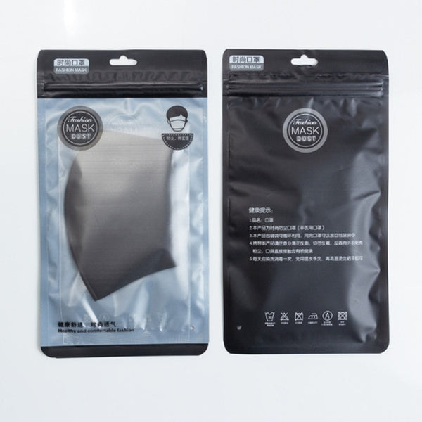 1pcs Mouth Mask Black Cotton Blend Anti Dust And Nose Protection Face Mouth Mask Fashion Reusable Masks For Man Woman