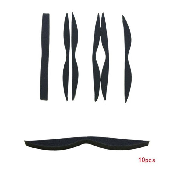 10 PCs Mouth Mask Nose Bridge Pad Comfortable Memory Foam Sponge Protection Strip With Double-Sided Adhesive Tape